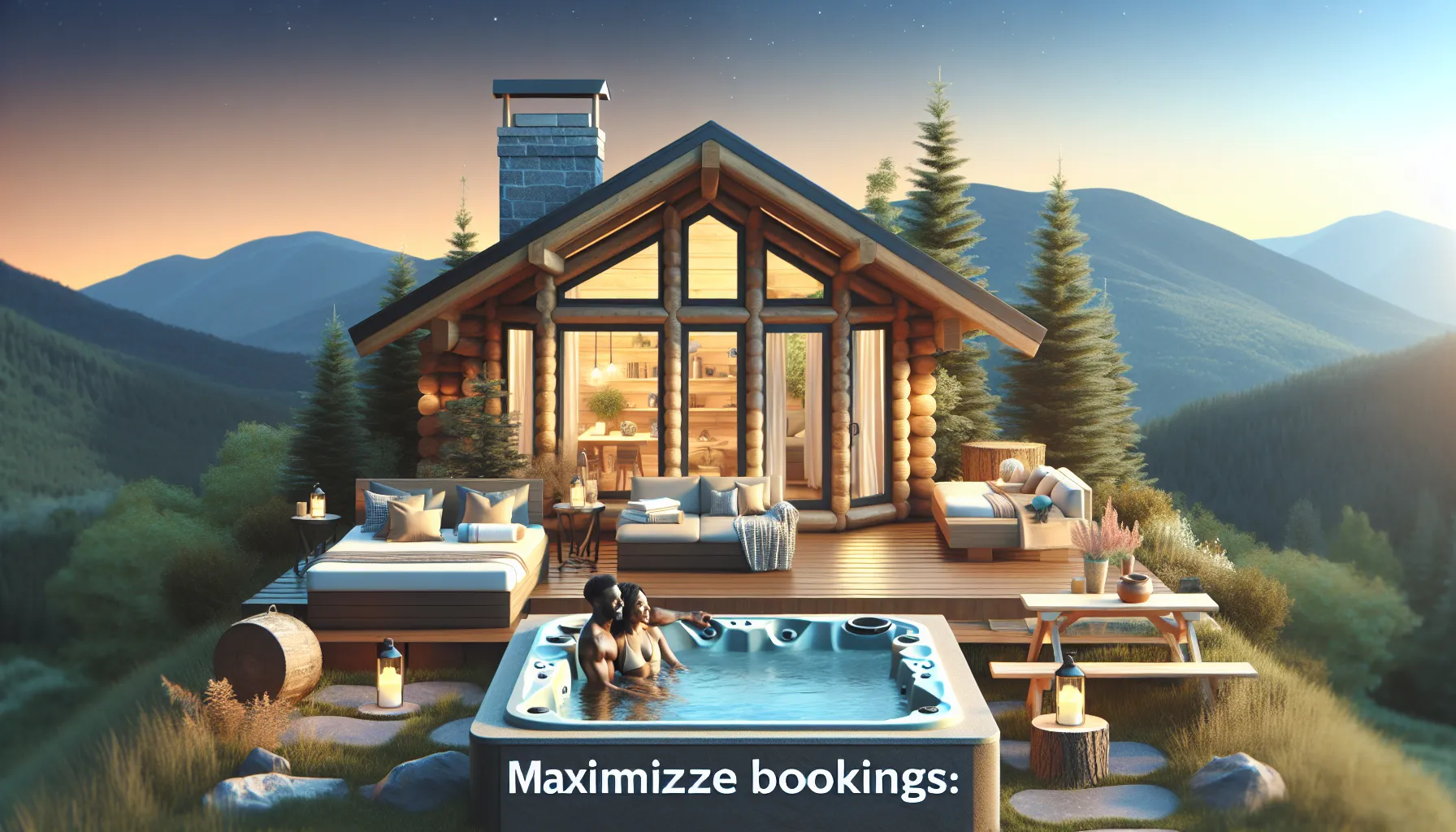 Maximize Bookings: Add a Hot Tub to Your Romantic Cabin